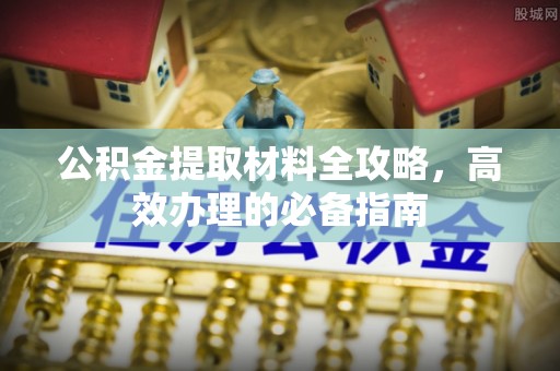 白水公积金提取材料全攻略，高效办理的必备指南