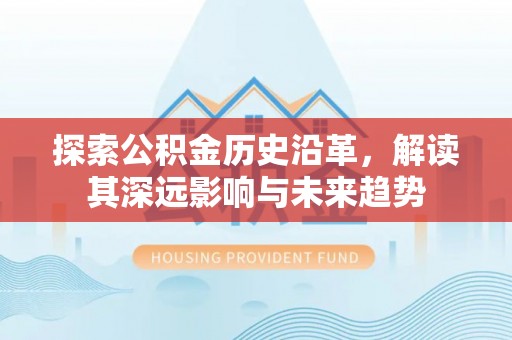 白水探索公积金历史沿革，解读其深远影响与未来趋势