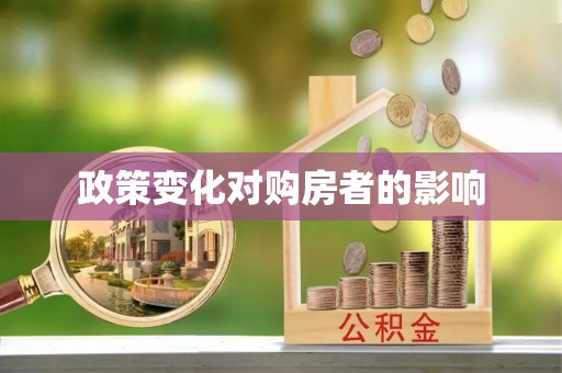白水政策变化对购房者的影响